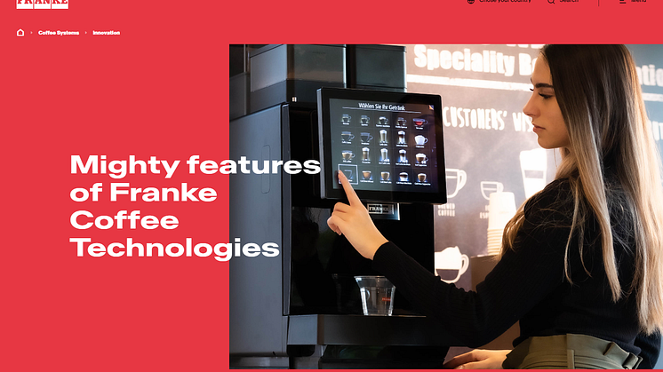 Aufgefrischtes Branding und neue Website für Franke Coffee Systems
