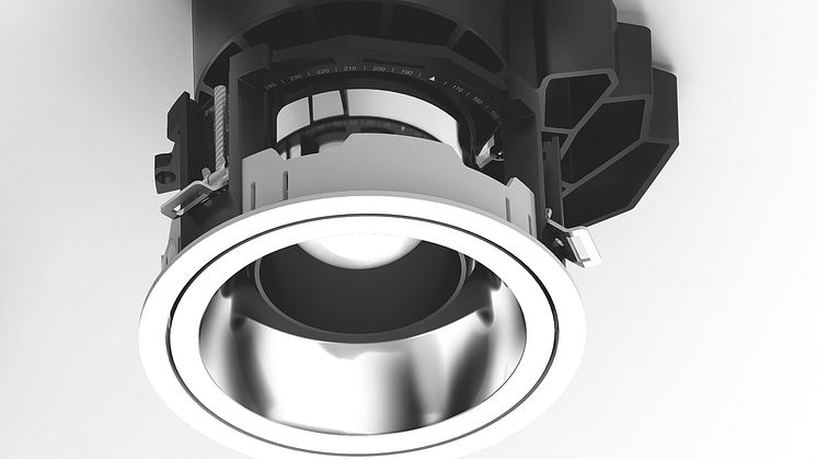 Framtidens downlight utvecklad genom samarbete mellan ljusdesigner.