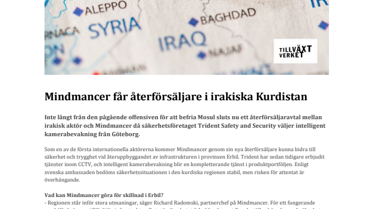 Mindmancer får återförsäljare i irakiska Kurdistan