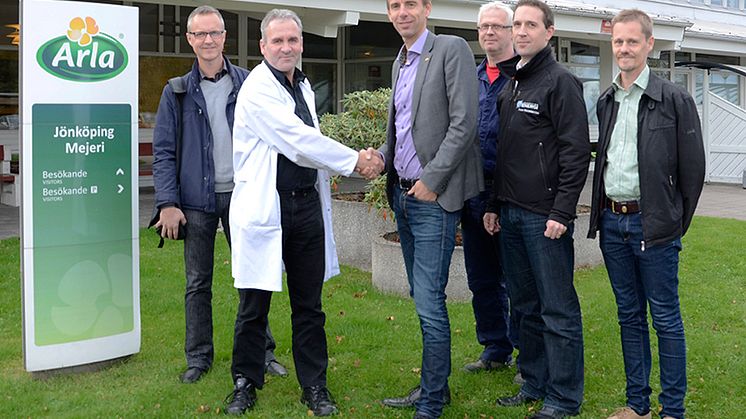 Jönköping Energi bygger panna för förnybar energi hos Arla