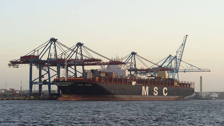 From January to September 2018, 560,000 containers (TEU) were handled at the Port of Gothenburg. Photo: Gothenburg Port Authority. 