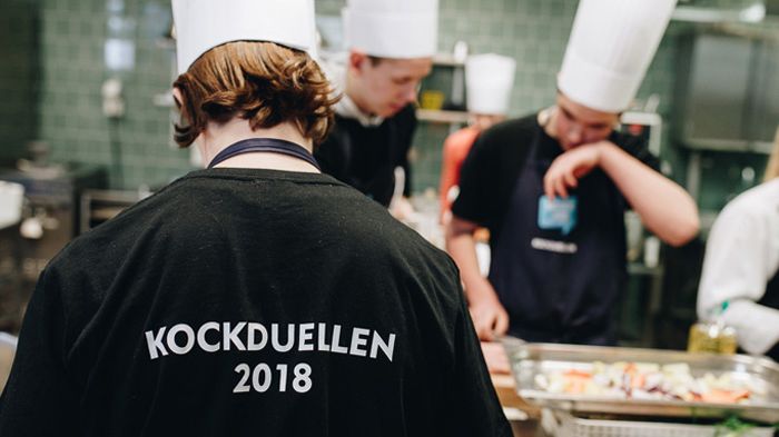 Stadsfinalen av kockduellen för högstadieelever, åk 8-9 sker på Restaurang- och livsmedelsprogrammet på Gymnasium Skövde. Foto: David Thunander