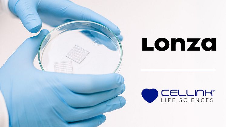 CELLINK och Lonza ingår samarbete för att erbjuda kompletta arbetsflöden för 3D cellkultivering