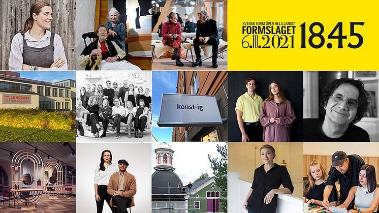 Årets Formbärare 2021 - korade av Svensk Forms regionalföreningar den 6 oktober 2021