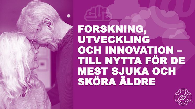 Öppen utlysning för stöd till nyskapande äldrevård