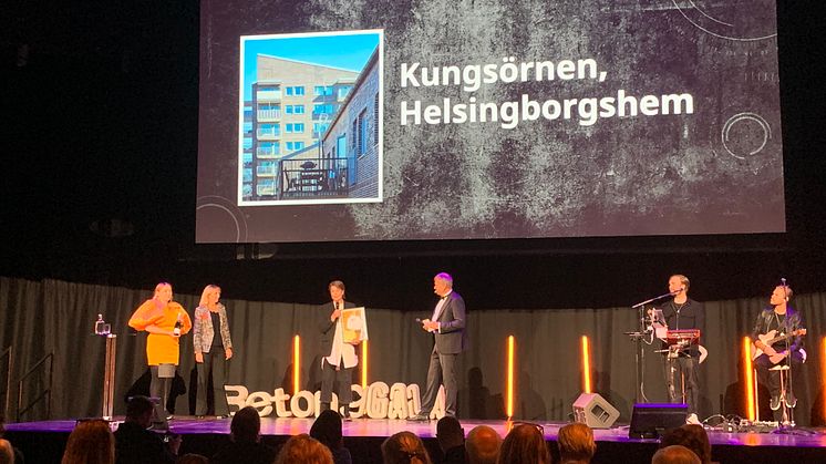 Prisutdelning på betonggalan 2023. Foto: NCC
