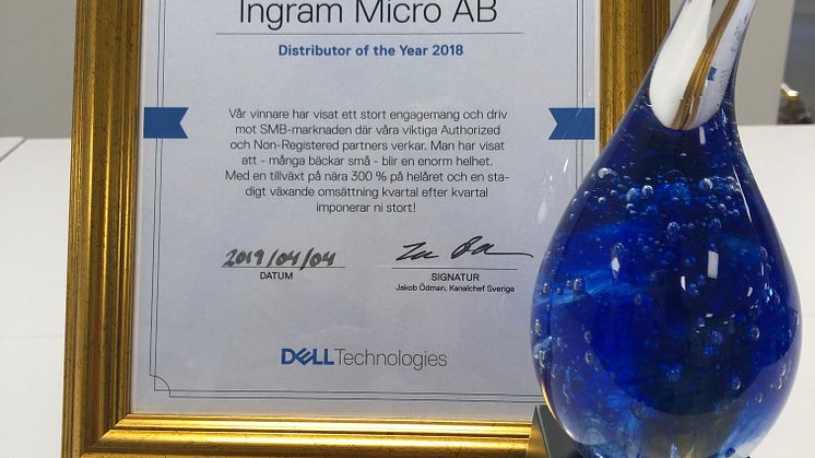 DELL distributor of the year 2018