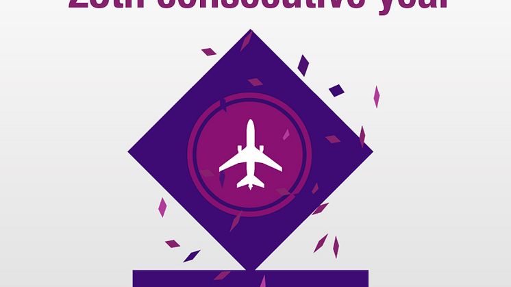 Voted Best Airport in the World for 25 consecutive years