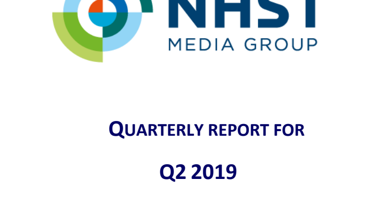 NHST Media Group - Quarterly Report  2nd quarter 2019