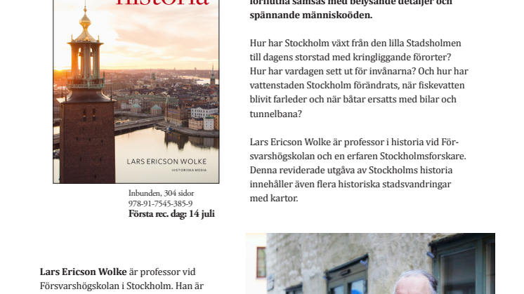 Ett modernt standardverk om Stockholms historia