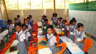 Klassenzimmer in Indien