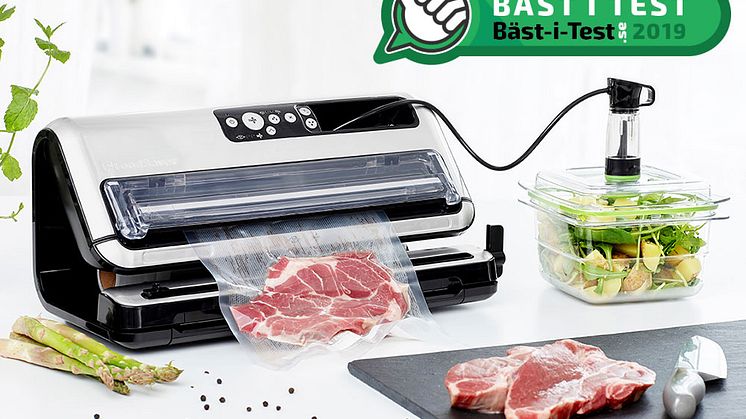 När webbplatsen bäst-i-test.se testade vakuumförpackare placerade sig tre av Foodsavers modeller i topp tre av tio!