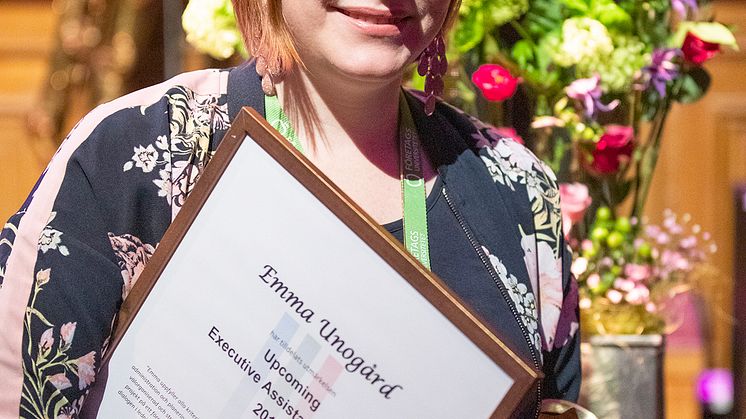 Emma Unogård korad till "Upcoming Executive Assistant of the year”