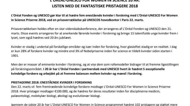 Der er stadig grund til at kæmpe for kvinder i forskning - Kvindepris fejrer 20 års jubilæum