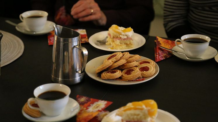 Kaffekalas på trygghetsboendet