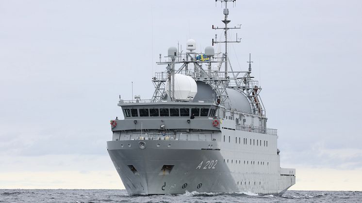 Signalspaningsfartyget HMS Artemis, Foto: Försvarsmakten