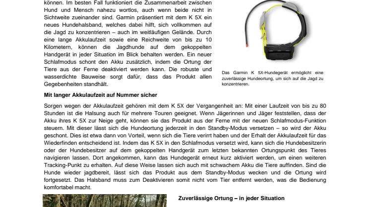 PM Garmin Hundegerät K 5X