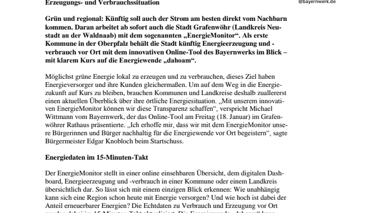 Grafenwöhr behält Energiewende fest im Blick