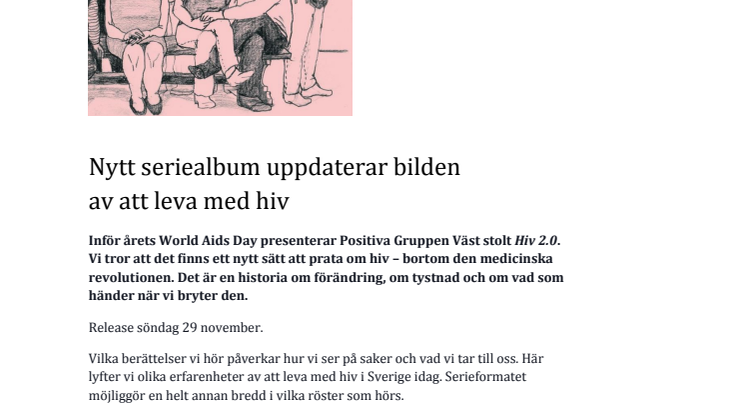 Nytt seriealbum uppdaterar bilden av att leva med hiv