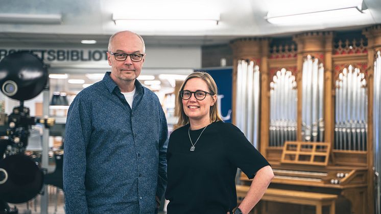 Sture Kuusisalo, avdelningschef Musikhögskolan i Piteå vid Luleå tekniska universitet och Greta Wimander campusstrateg Campus Piteå.