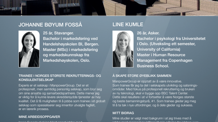 Spennende mulighet som trainee hos Experis!