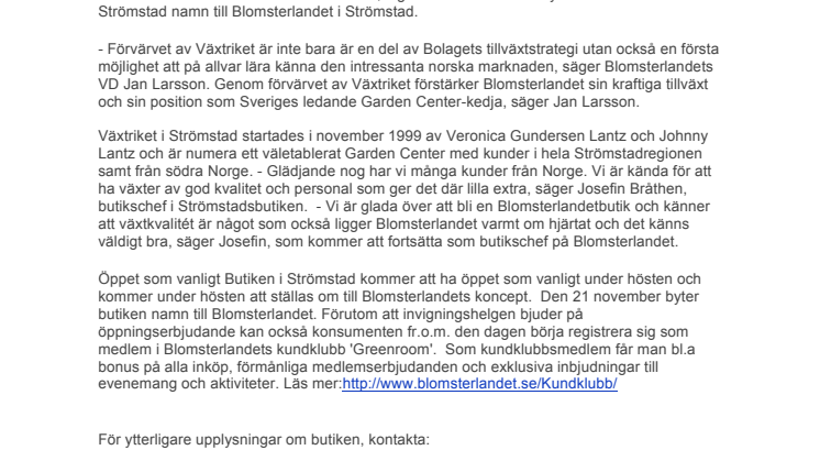 Växtriket i Strömstad blir ett Blomsterland