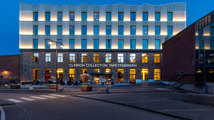 Clarion Collection Hotel Tapetfabriken på Marcusplatsen i Sickla