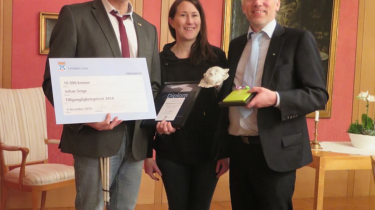 Läsmaskin för synskadade gav Tillgänglighetspris