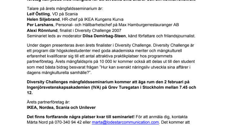 Årets största mångfaldsseminarium lockar kända talare