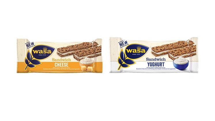 Wasa Sandwich Cheese och Wasa Sandwich Yoghurt