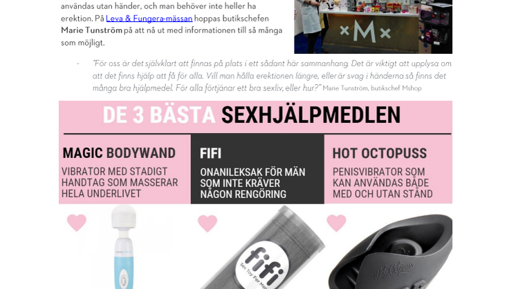 Funktionsvarianter inget hinder för ett bra sexliv