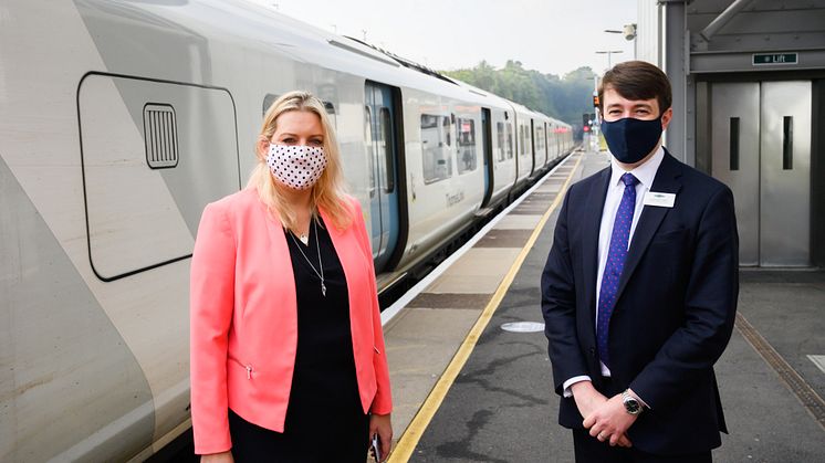 Mims Davies MP joins Govia Thameslink Railway to open a new EV charging hub in Haywards Heath