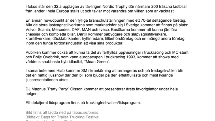 Trailer Trucking Festival  Mantorp Park 26-27 augusti 2011   