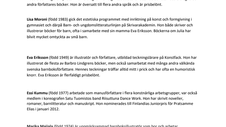 Författare och illustratörer