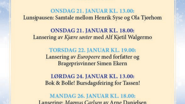 Velkommen til Cappelen Damm-huset, uke 5!