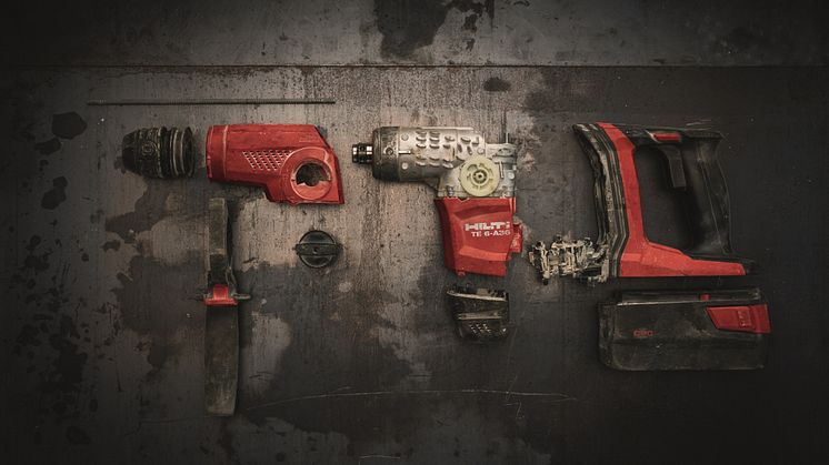 Hilti TE 6 purettuna osiin