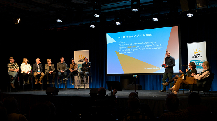 Politikerutfrågning på Klimatriksdag 2022
