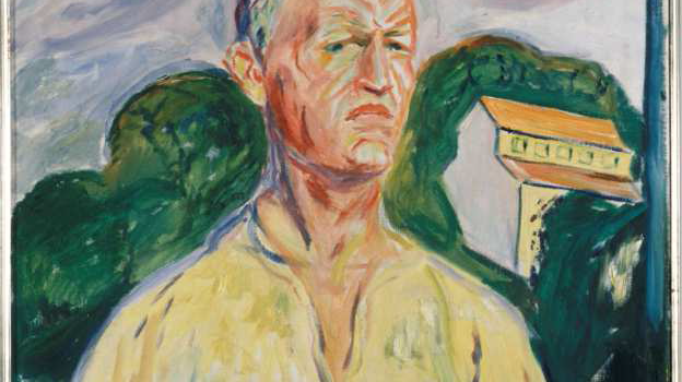 Edvard Munch Selfportrait with Palette 1926