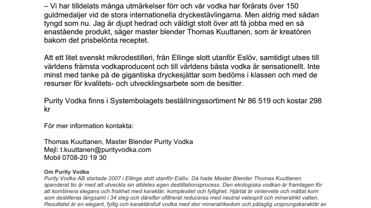 Skånskt mikrodestilleri bäst i världen