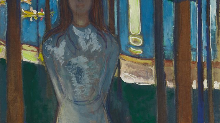 Summer Night. The Voice_Edvard Munch_1896_Oil on Cardboard
