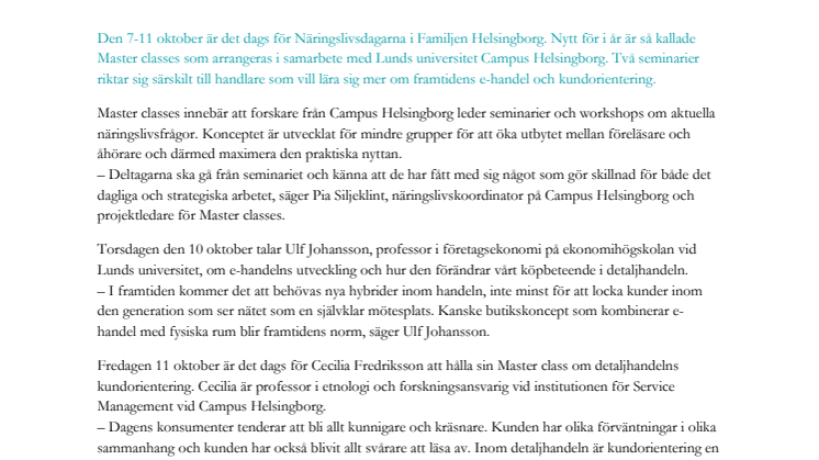 Trendseminarium: Handelns hot och möjligheter