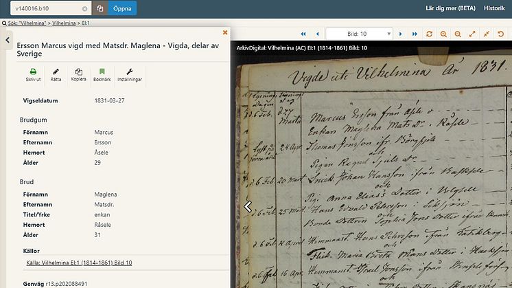 NYTT! Vigda i Västerbottens län 1800–1840