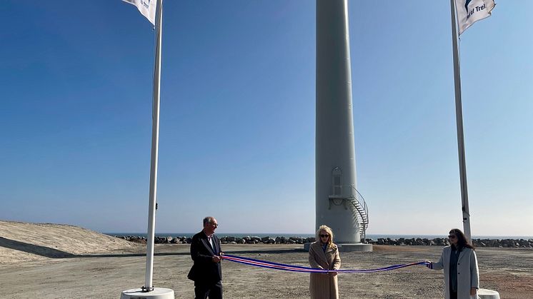 Invigning av vindkraftverken i Trelleborgs Hamn