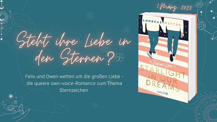 Können Sternzeichen die Liebe vorhersagen? Andreas Dutters queere own-voice-Romance lässt Herzen höher schlagen!
