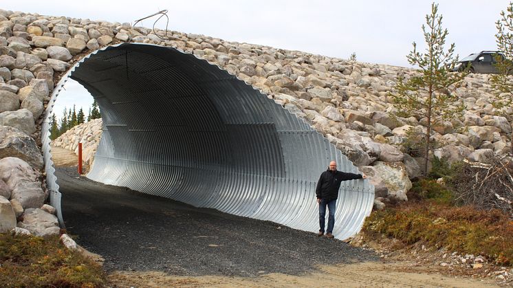 Ny skidtunnel på Uppvallen