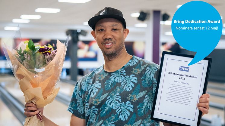 Delta i nomineringen för JYSKs Bring Dedication Awards 2024