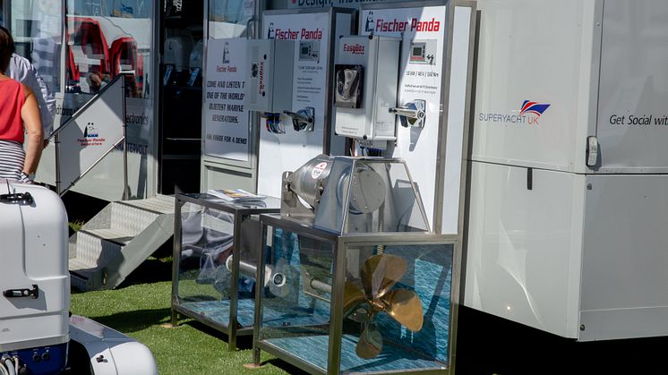 Hi-res image - Fischer Panda UK - Fischer Panda UK's display trailer at Southampton Boat Show