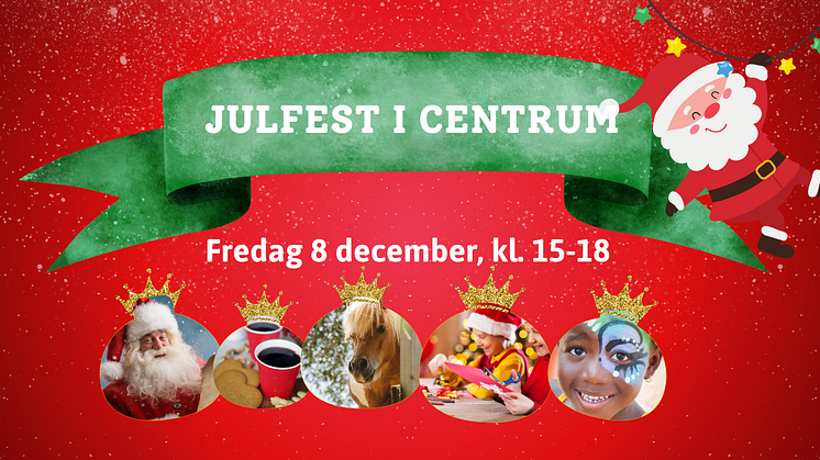 Fredag 8 december klockan 15–18 blir det julfest i Bergsjöns Centrum med bland annat julsånger, glögg, pannkakor, ponnyridning och en livs levande tomte.