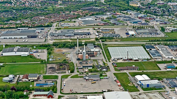 Åkerslundsverket förser Ängelholm med resurseffektiv fjärrvärme. Foto: Öresundskraft.