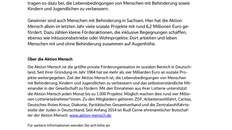 Landkreis Meißen: Glückspilz gewinnt 250.000 Euro bei Aktion Mensch 